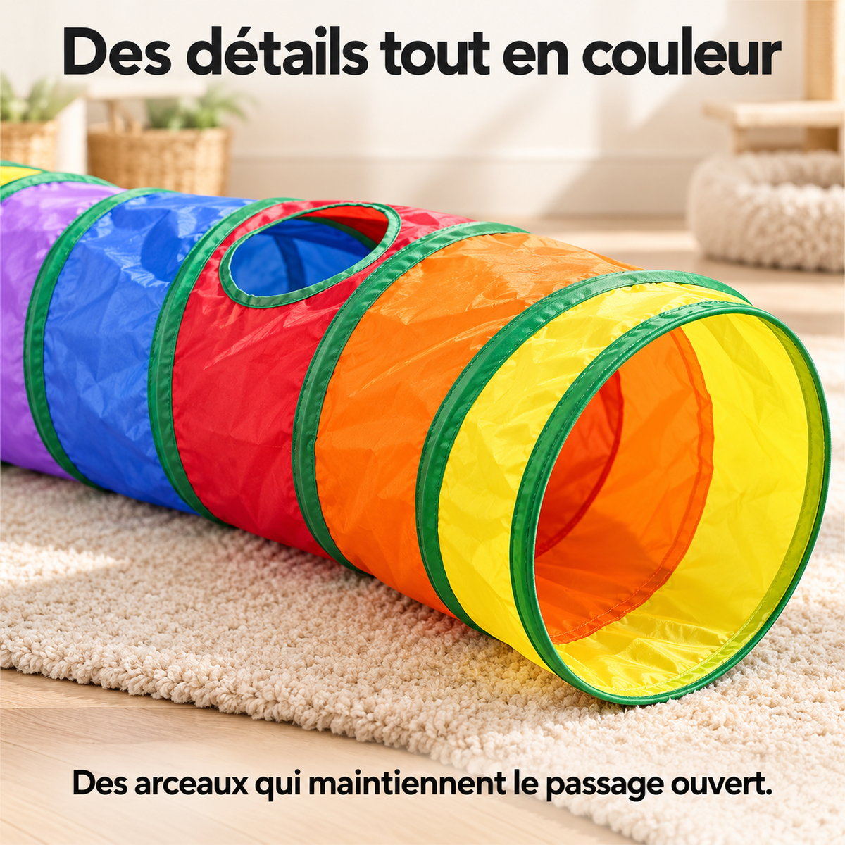 Tunnel pliable pour chat