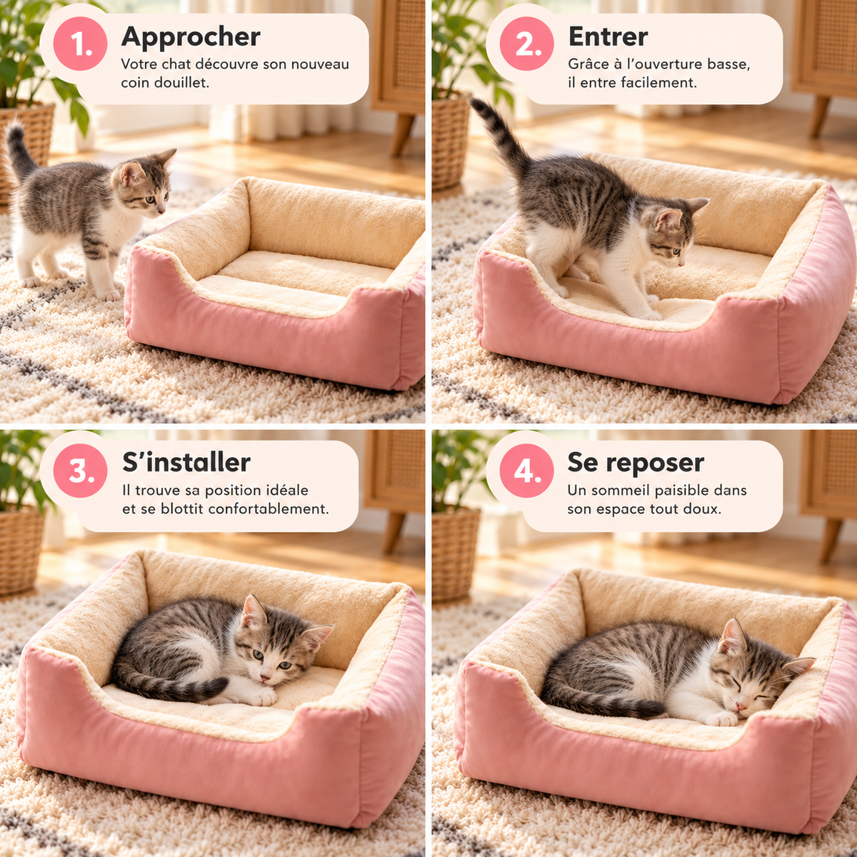 Lit douillet pour chat