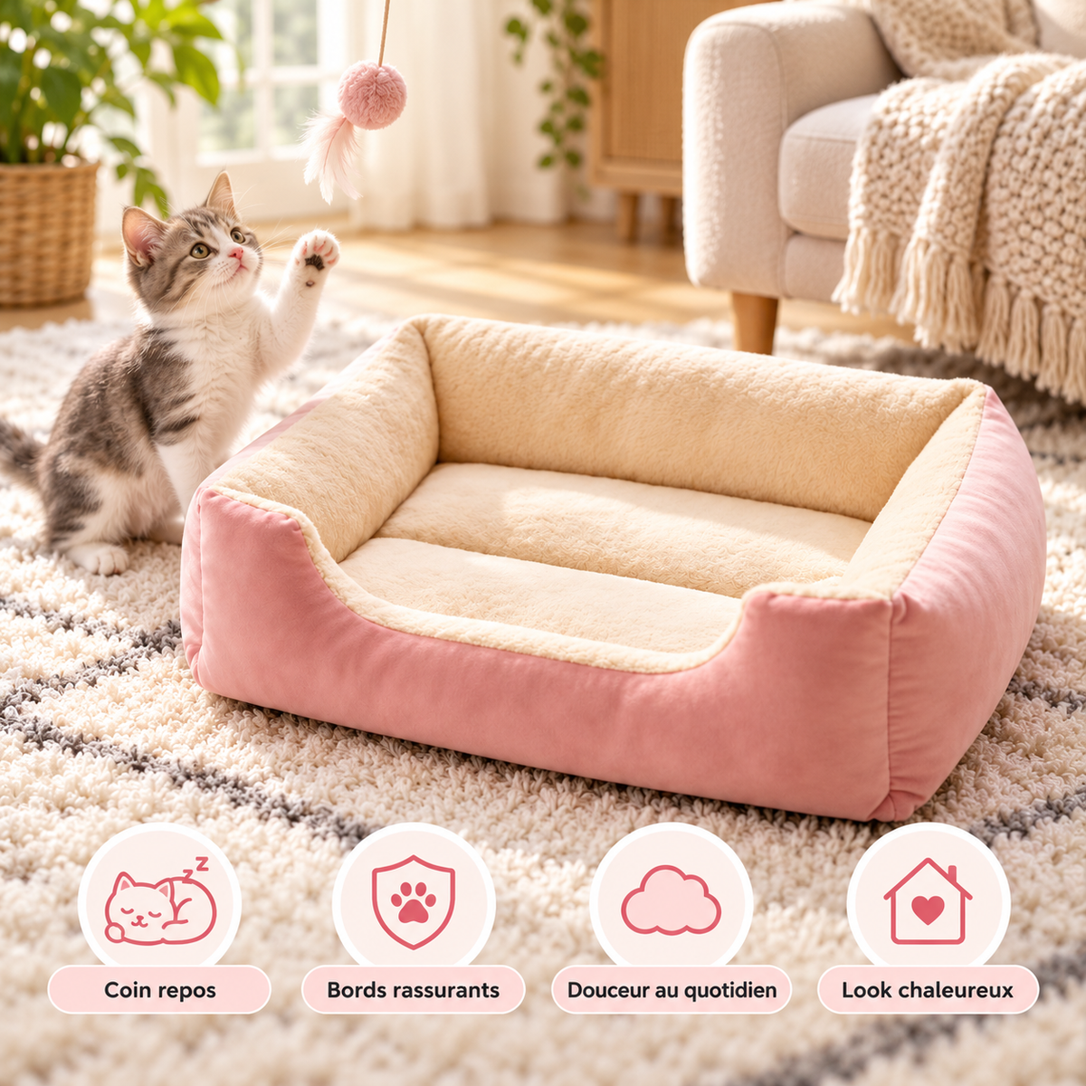 Lit douillet pour chat