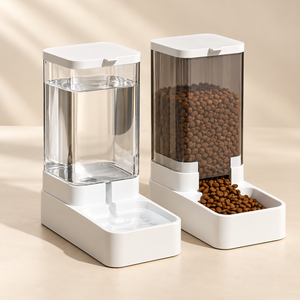 Distributeur automatique d'eau et de croquettes