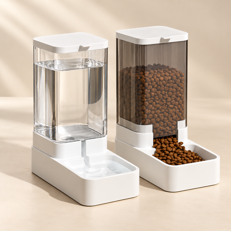 Distributeur automatique d'eau et de croquettes